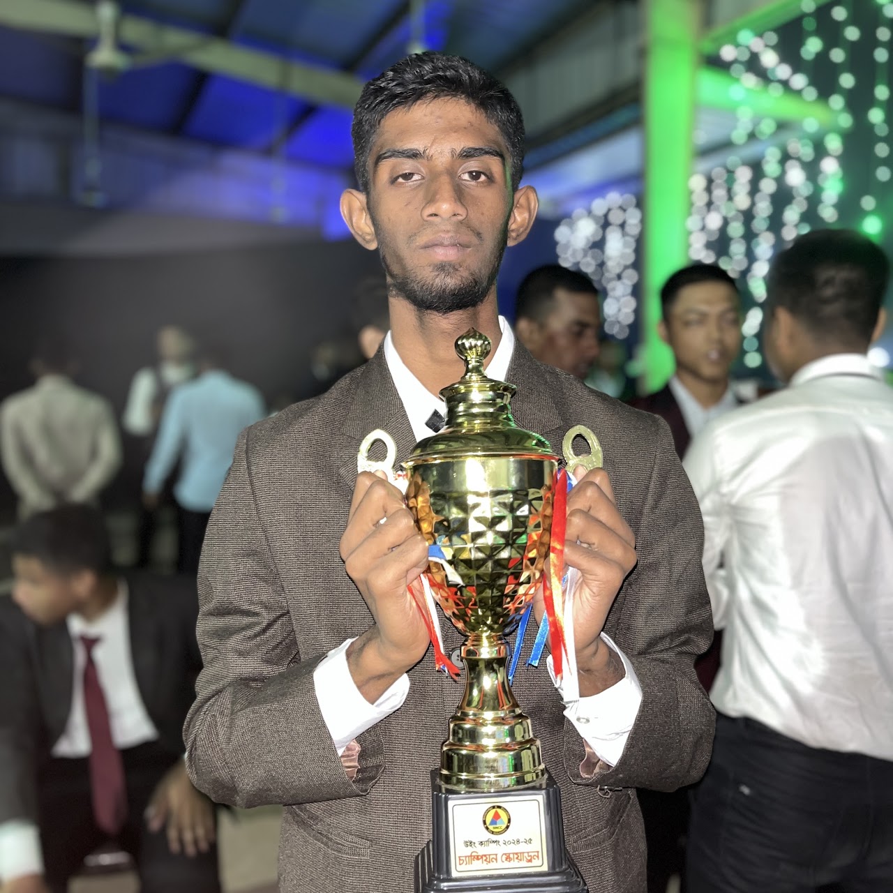 Cadet Corporal Shahriar Ahmed Lifting BNCC Wing Camp 2024-25 Trophy